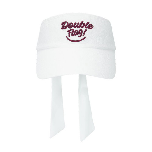 LF 더블플래그 시어서커 스마일 그래픽 고높은 썬캡 아이보리 DWHE6E312IV