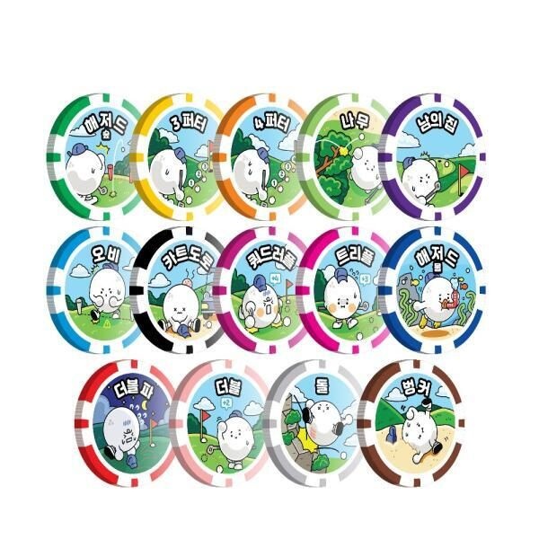 컴스 골프 게임칩 볼마커