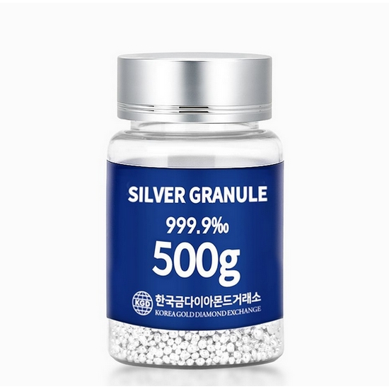 한국금다이아몬드  실버 그래뉼 500g 999.9 포나인 은투자 은바 은테크