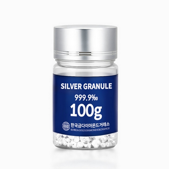 한국금다이아몬드  실버 그래뉼 100g 999.9 포나인 은투자 은바 은테크