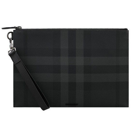 버버리 체크 라지 지퍼 파우치 8074693