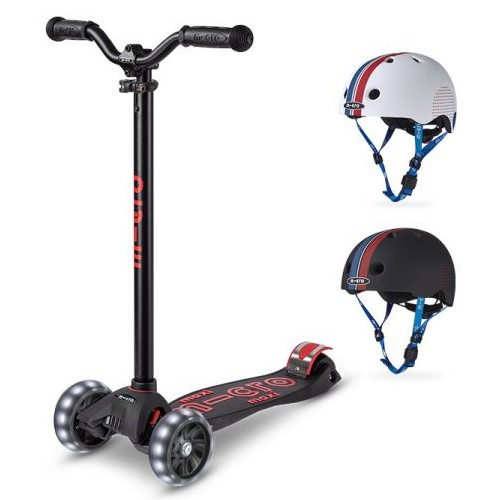 마이크로킥보드  맥시 T 디럭스 프로 LED + 코리아 에디션 헬멧 세트