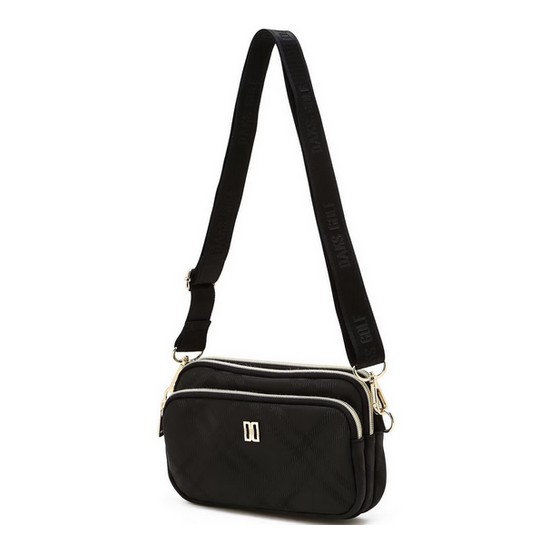 LF 닥스골프 빅체크 자가드 마이크로백 DNGF6E901BK