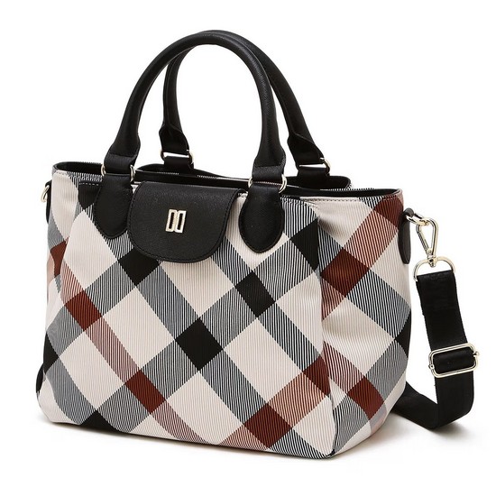 LF 닥스골프 플랩 빅체크 자가드 토트백 DNGF6E905I2