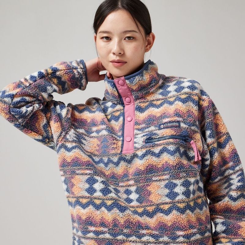 컬럼비아 헬베시아 II 프린티드 하프스냅 플리스 아노락 C71AR5760127