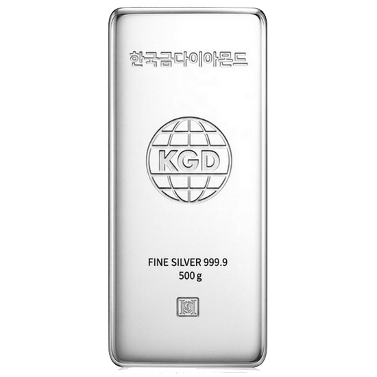 한국금다이아몬드  진공 실버바 은 시세 500g