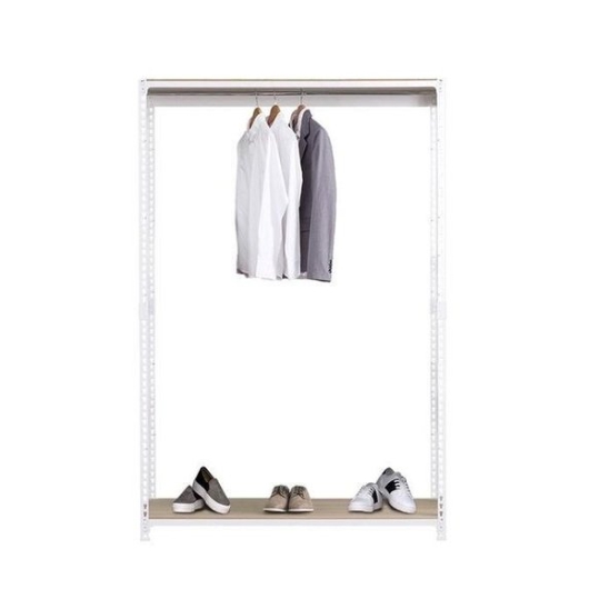 영진산업 스피드랙 드레스룸 시스템 철제 행거봉1개 2단 행거 1200x400