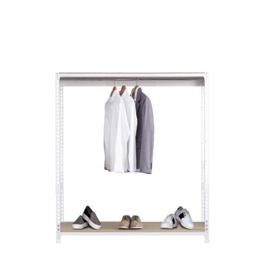 영진산업 스피드랙 드레스룸 시스템 철제 행거봉1개 2단 행거 1200x600