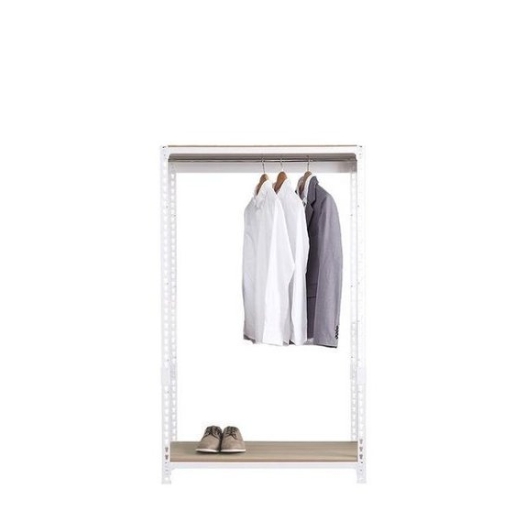 영진산업 스피드랙 드레스룸 시스템 철제 행거봉1개 2단 행거 800x400