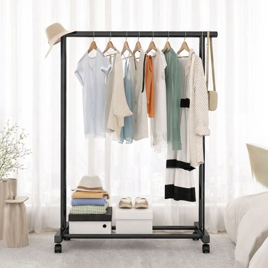 가구느낌  도도행거 1단 철제 스탠드 이동식 옷걸이 800