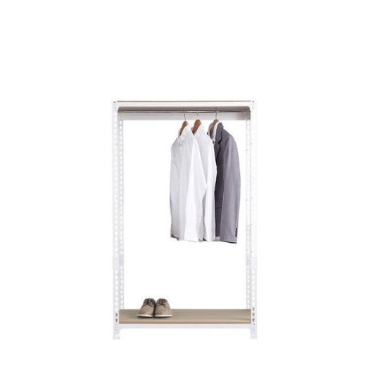 영진산업 스피드랙 드레스룸 시스템 철제 행거봉1개 2단 행거 700x600