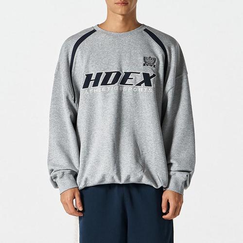 에이치덱스 오리진 컬러 블럭 스웨트 셔츠 H253MOLMM01MGY