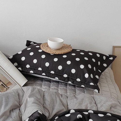 샤이닝홈 리브린 올드그레이 고밀도 피치스킨 베개커버