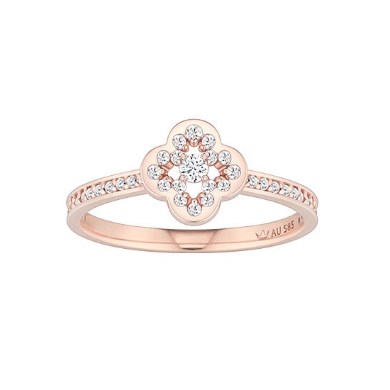 제이에스티나 CLOVIA 14K 반지 JJCLRQ6B1143R4110