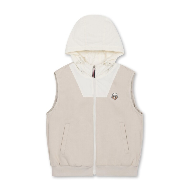 골든베어 Blocked Hood Vest G5VAM26101BEX