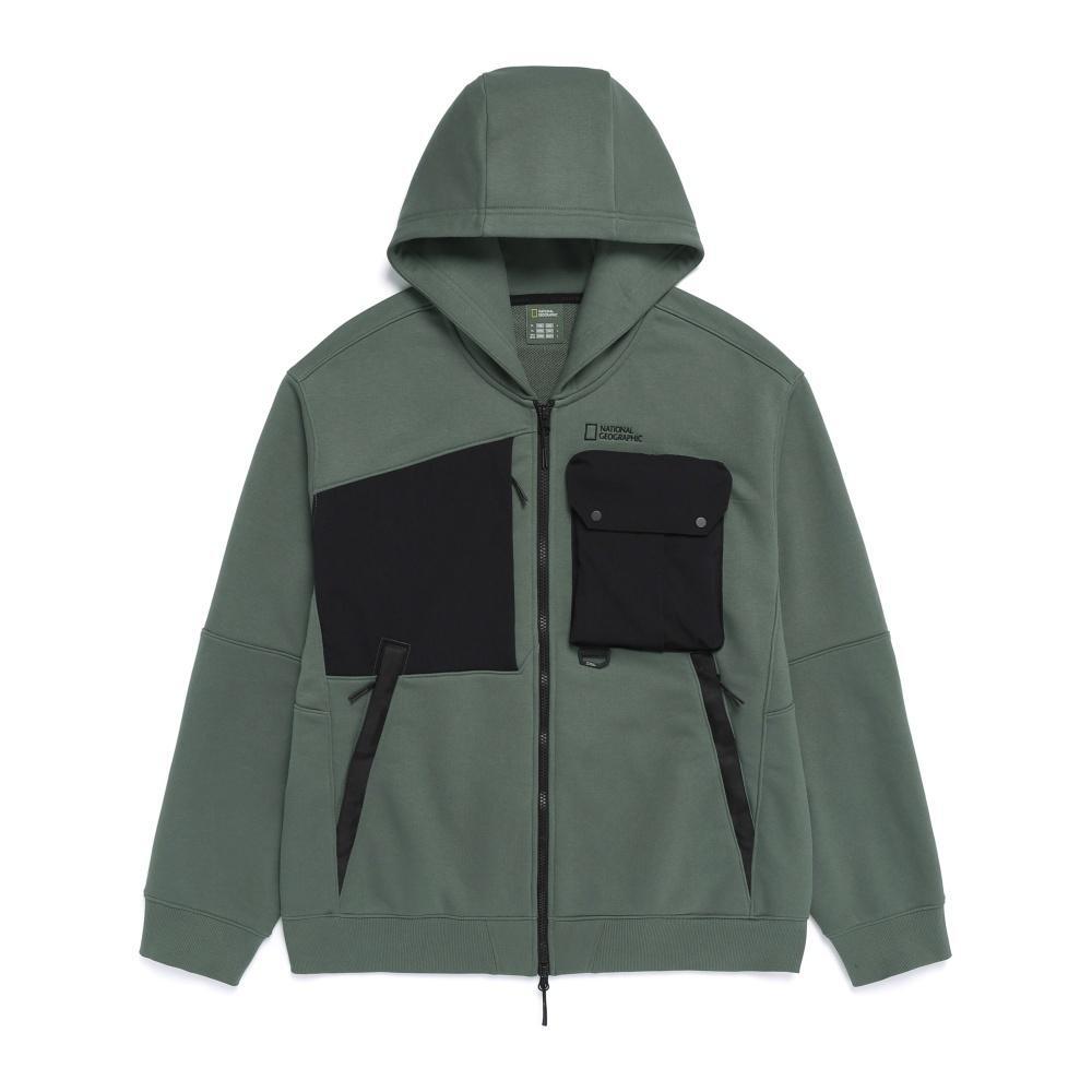 내셔널지오그래픽 NRN 유틸리티 세미오버핏 후드 풀집업 N261MFT510