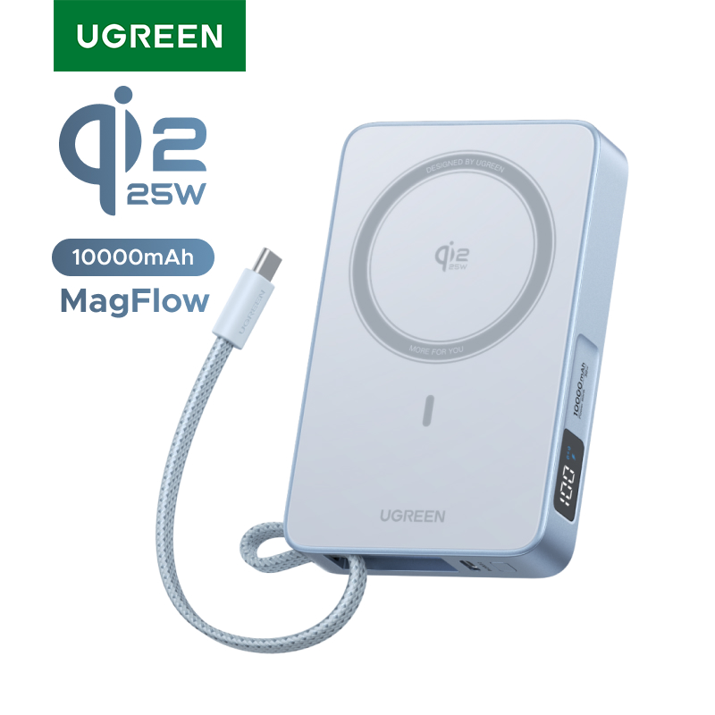 유그린  Qi2 25W MagFlow 무선 충전 보조배터리 PB773 10000mAh