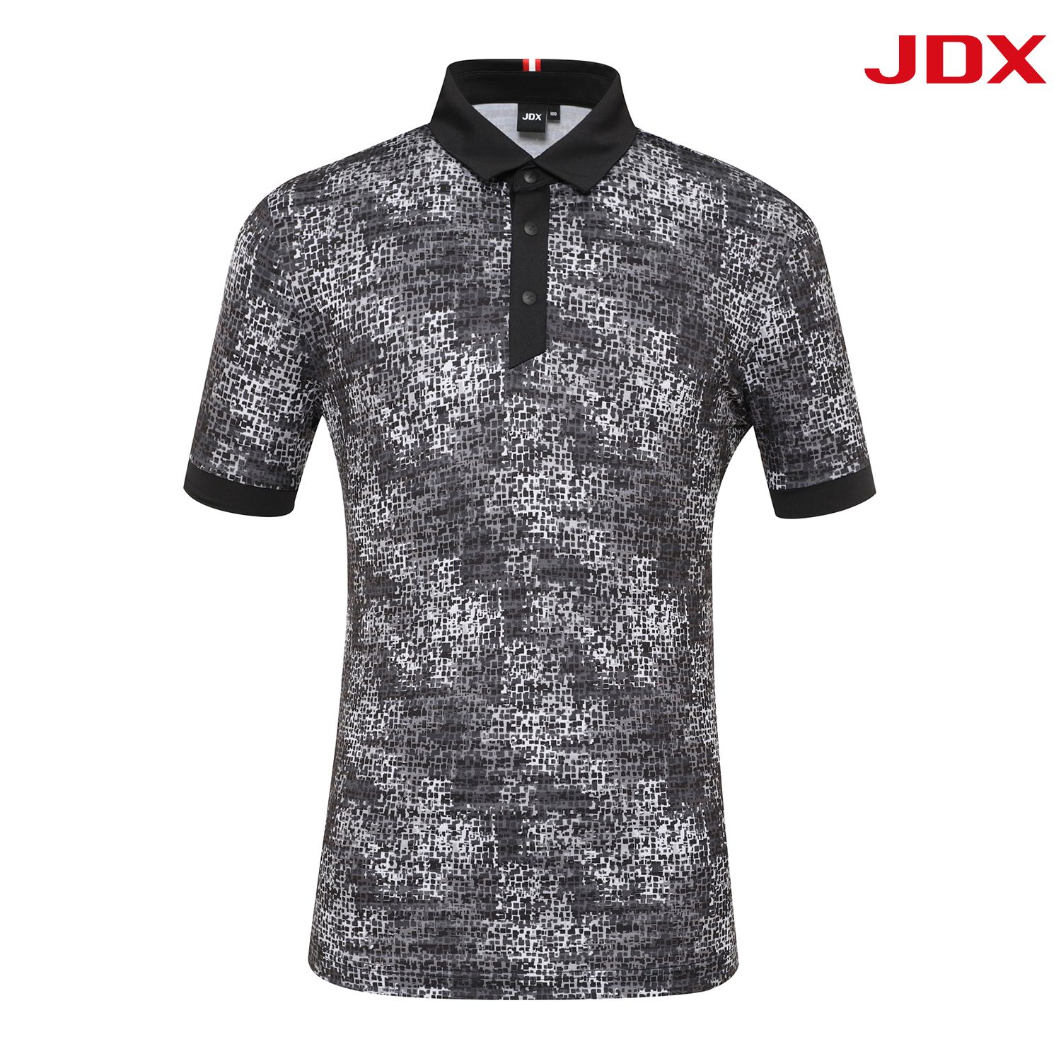 JDX골프 카무플라주 카라 반팔티셔츠 X5TSU2524BK