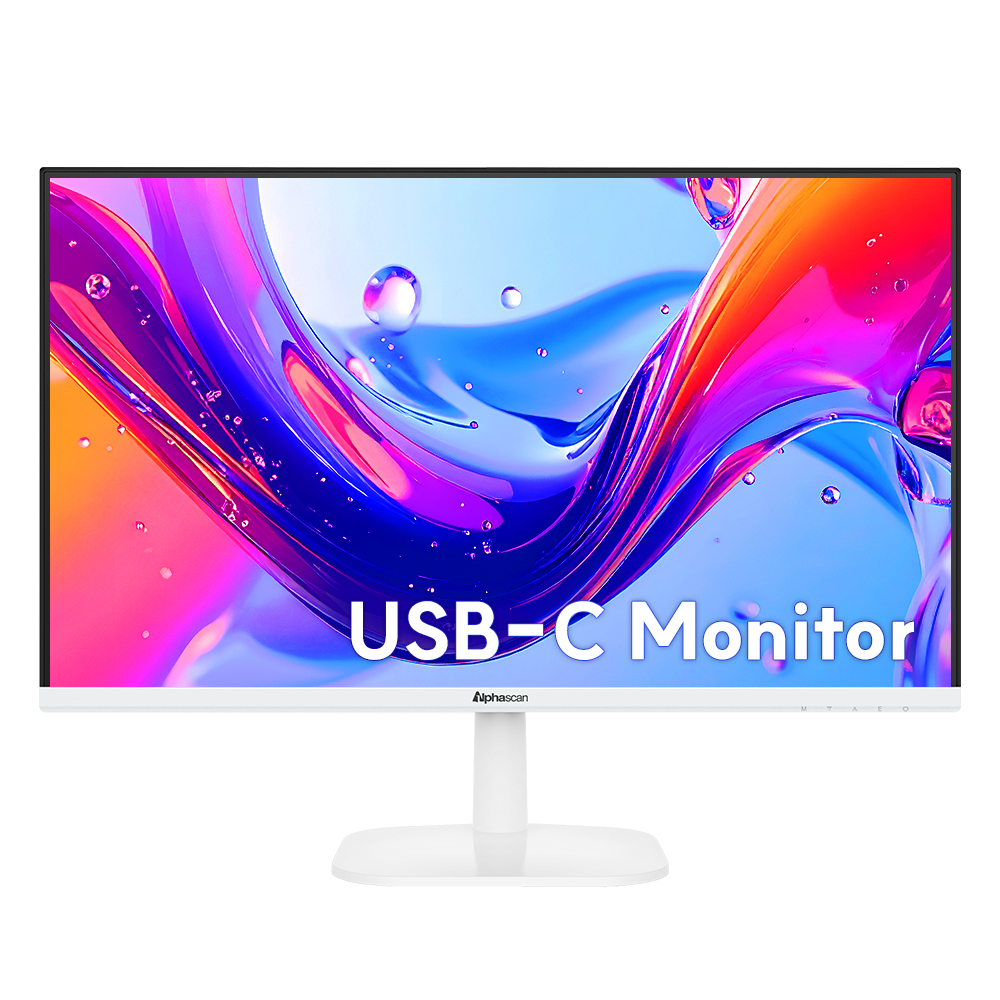 알파스캔  2726UC 4K UHD USB-C 화이트 보더리스 IPS 시력보호 HDR 무결점