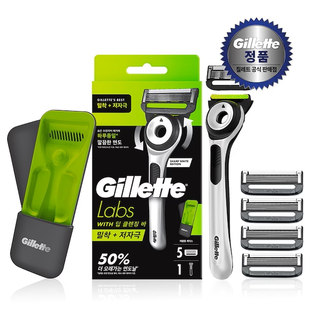 질레트  랩스 딥클렌징바 샤프화이트