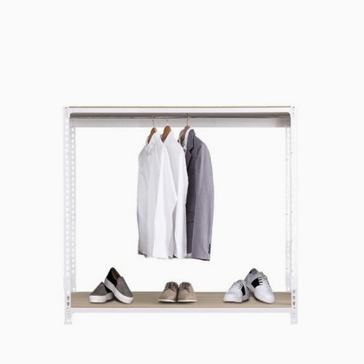 영진산업 스피드랙 드레스룸 시스템 철제 행거봉1개 2단 행거 900x500