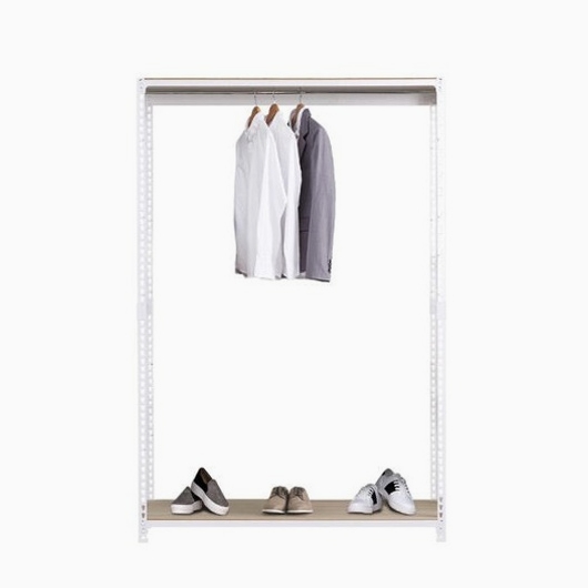 영진산업 스피드랙 드레스룸 시스템 철제 행거봉1개 2단 행거 900x500