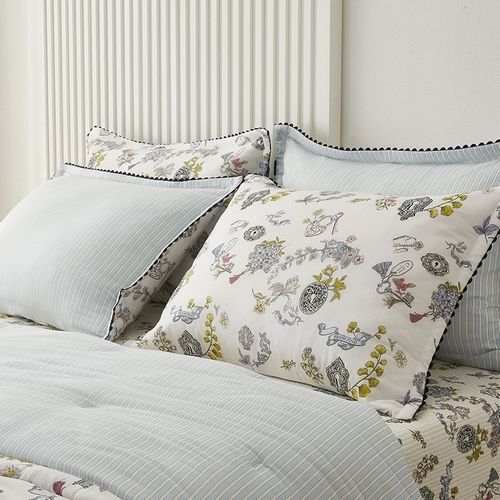 프레쉬파인드 시크릿가든 모달 누비 베개커버