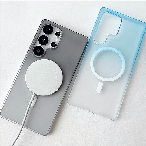 수나르  갤럭시A56 맥세이프 그라데이션 반투명 하드 케이스