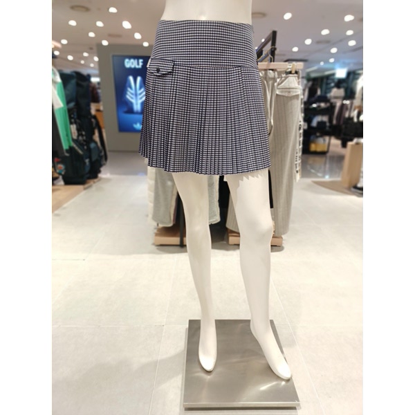 파리게이츠 체크 패턴 플리츠 스커트 521F1PC202_NA