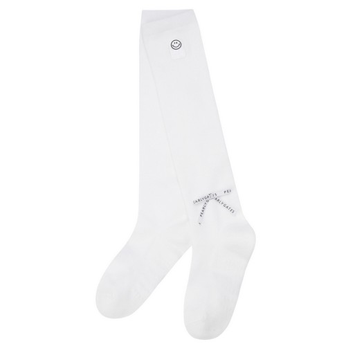 크리스패션 파리게이츠 베이직 리본 논슬립 니삭스 521F1SC007_WH