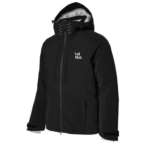 셀시우스  스키복 커스텀 스마트발열 자켓 보드복 블랙
