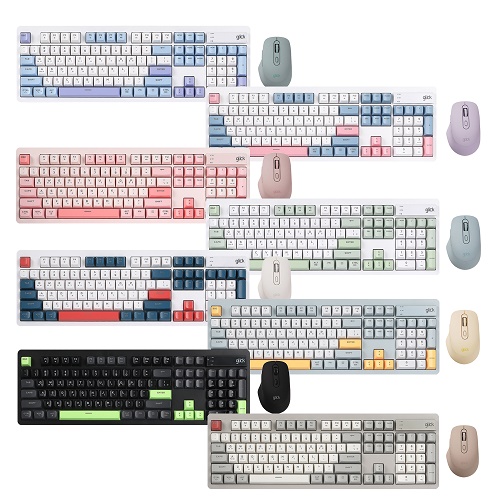 지클릭커  오피스프로 WMK529 사일런스 M 무소음 무선 키보드 마우스 세트