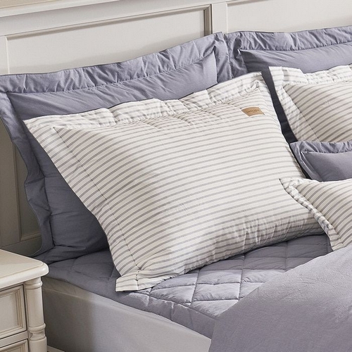 로라애슐리 데이빗 바이오워싱 60수 고밀도 면 베개커버