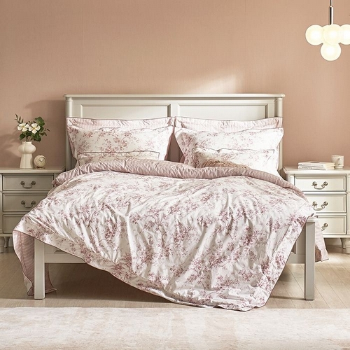 로라애슐리 자스민 바이오워싱 광폭 60수 고밀도 면 차렵이불