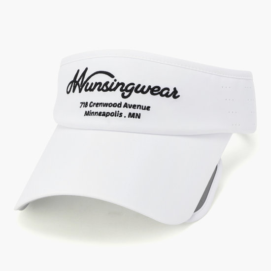 먼싱웨어  에센셜 윙 바이저 화이트 MR121MCP21