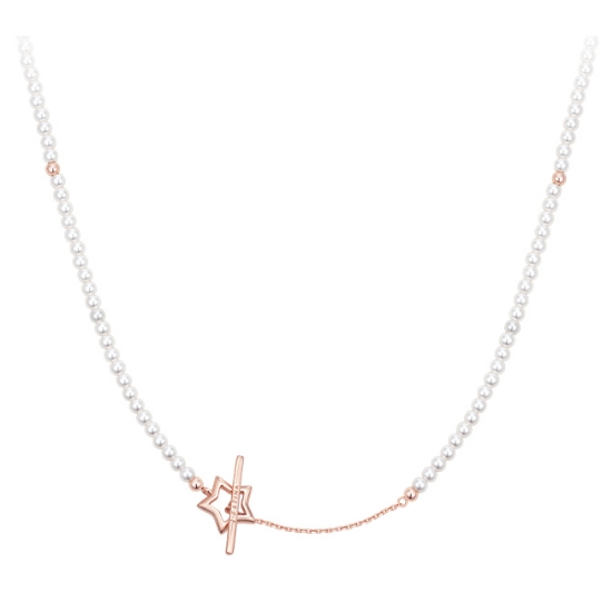 제이에스티나 마리엘 진주 별 비드목걸이 JJLJNI5B2306SR420