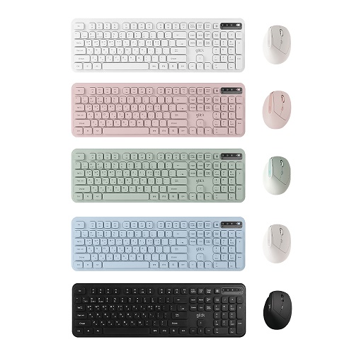 지클릭커  오피스프로 WMK760 사일런스L 무선 키보드 마우스 세트