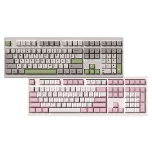 FL-ESPORTS  NX108 유무선 기계식 크림 핑크