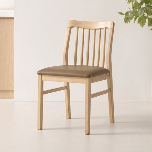 라로퍼니처  디어 고무나무 원목 식탁 의자