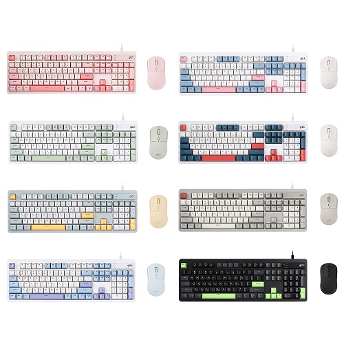 지클릭커  오피스프로 OPS515 사일런스 M 무소음 키보드 무선 마우스 세트 104