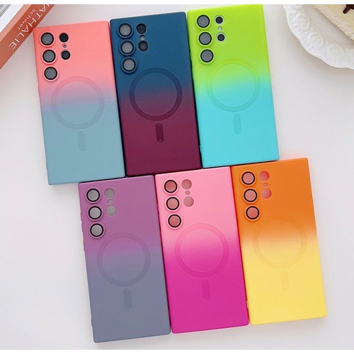 수나르  갤럭시A17 풀커버 투톤 그라데이션 맥세이프 젤리 케이스