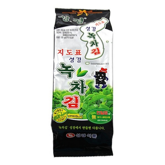 성경식품 지도표성경김 녹차김 50g