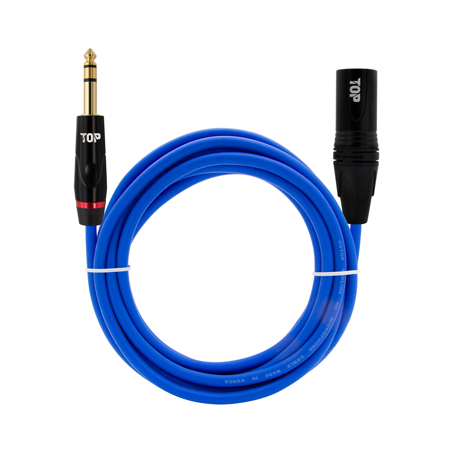 HDTOP  5.5스테레오 to XLR 수 마이크 케이블 블랙블루