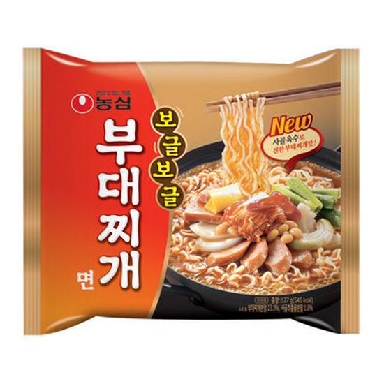 농심 보글보글 부대찌개면 127g[16개]