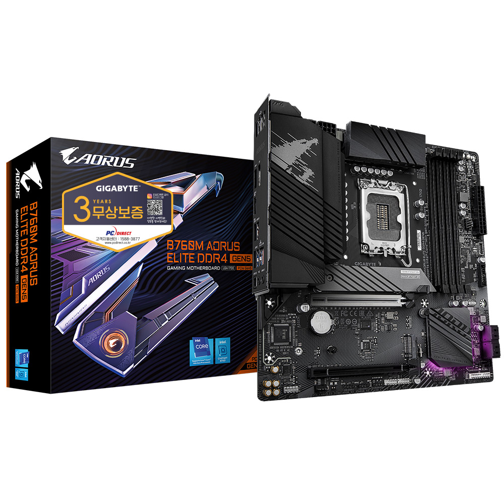 GIGABYTE  B760M AORUS ELITE D4 GEN5 피씨디렉트