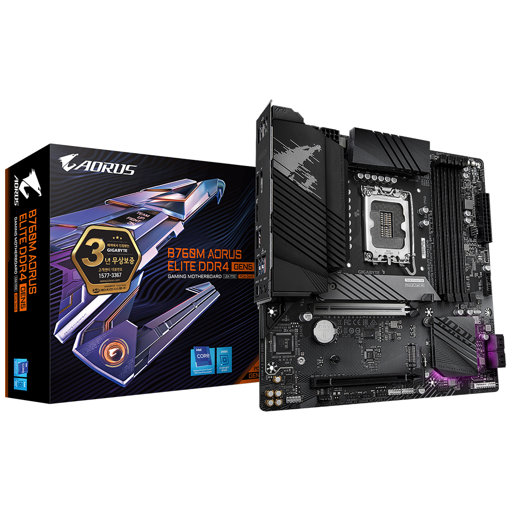 GIGABYTE  B760M AORUS ELITE D4 GEN5 제이씨현