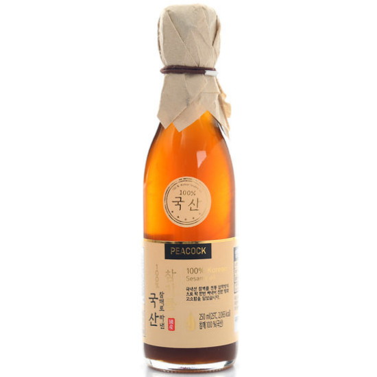 피코크 국산 참깨로 짜낸 참기름 250ml
