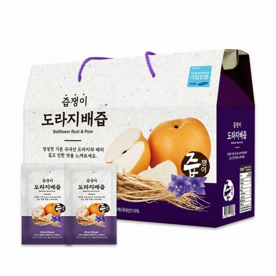 케이에프한국자연농산 즙쟁이 도라지배즙 80ml 30포