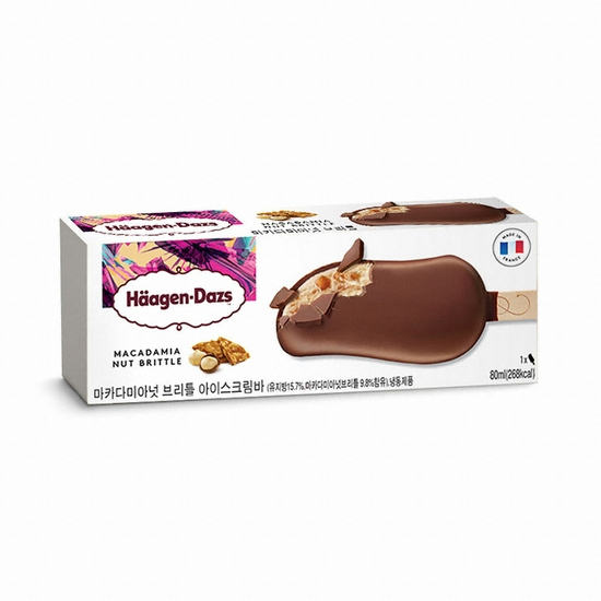하겐다즈  마카다미아넛 브리틀바 80ml