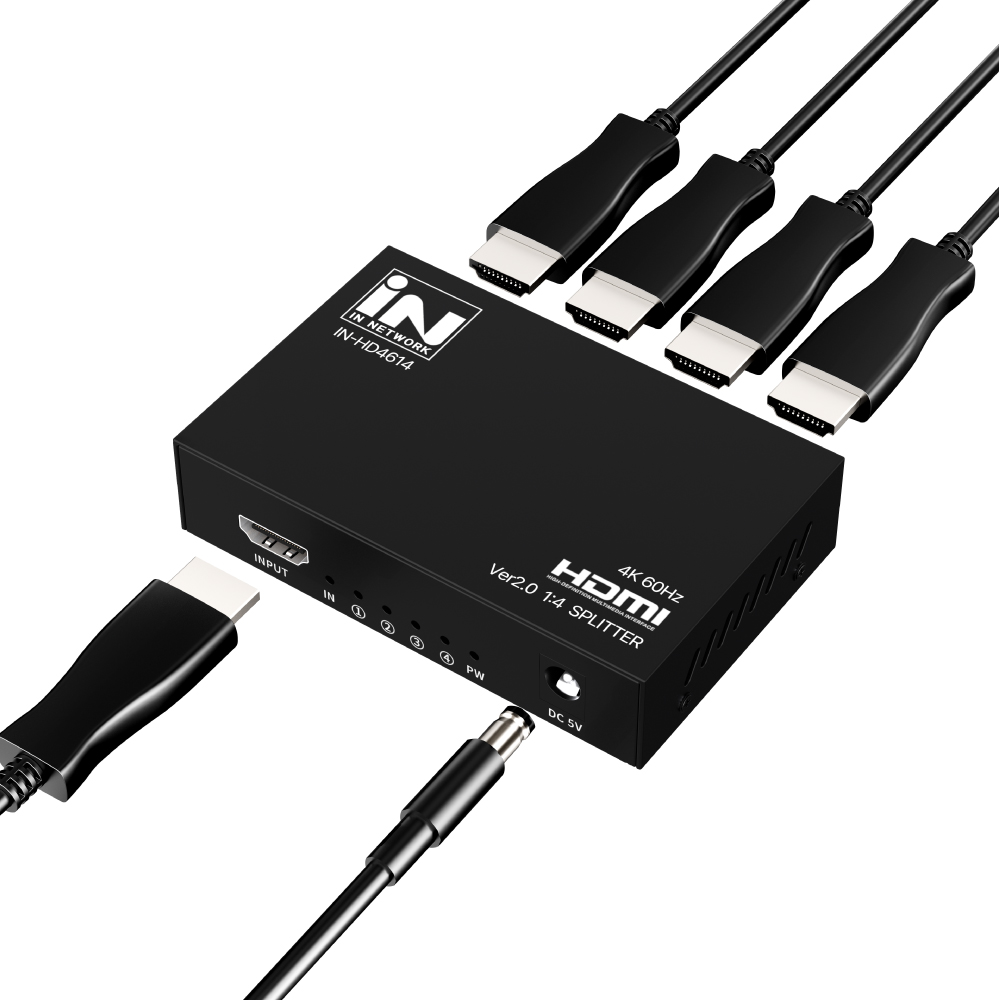인네트워크  IN-HD4614 1:4 HDMI 분배기